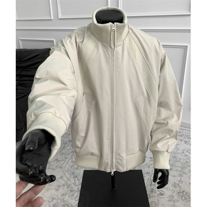 美式短款飞行夹克潮牌cleanfit痞帅高级感立领外套504-W36-特P68图片