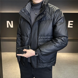 标50白鸭绒直播皮羽绒服男外套C317-Y828-P265