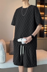 35525-P50大码控69大码夏季男士休闲套装，男装休闲套装，星座209