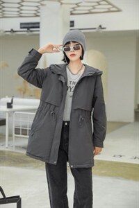 【现货】新款秋冬款加厚宽松可收腰显瘦拉链外套,其它,得瑟空间