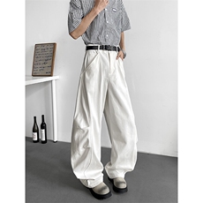 美式高街复古时尚休闲高质量直筒牛仔裤弯刀裤潮流百搭NZ135-P53，男装牛仔裤，星座1103-2