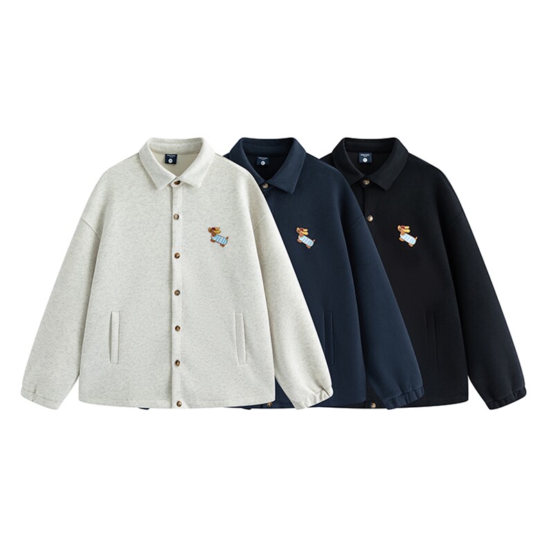 B225-A6623-P79-X99-400g华棉腊肠狗重磅休闲开衫宽松卫衣-现货，男装卫衣，电商B225