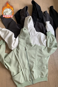 网图慎用 高克重480g连帽卫衣外套男银狐绒W5408J加绒-特P80控148图片
