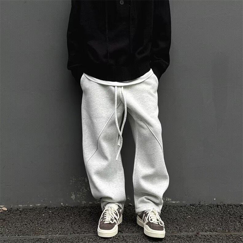 春秋加厚香蕉弯刀卫裤立体剪裁宽松休闲裤男潮流长裤子新款时尚，男装休闲裤，星座1210-1