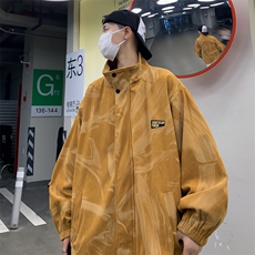 高级感灯芯绒外套男春秋冬季港风潮牌痞帅夹克宽松上衣JK0613-P63，男装夹克，星座308B-2