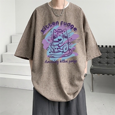 风复古亚麻短袖男棉麻t恤男半袖ZT71317-P35，男装T恤，电商A040