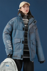 棉衣棉服亮面反光外套变色龙立领面包服中性风棉袄3367-P80控138，男装棉衣，星座207