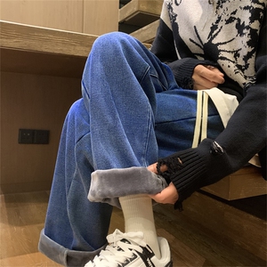 深度库存！加绒加厚牛仔裤男直筒裤A080-9291-常规P35加绒P45图片