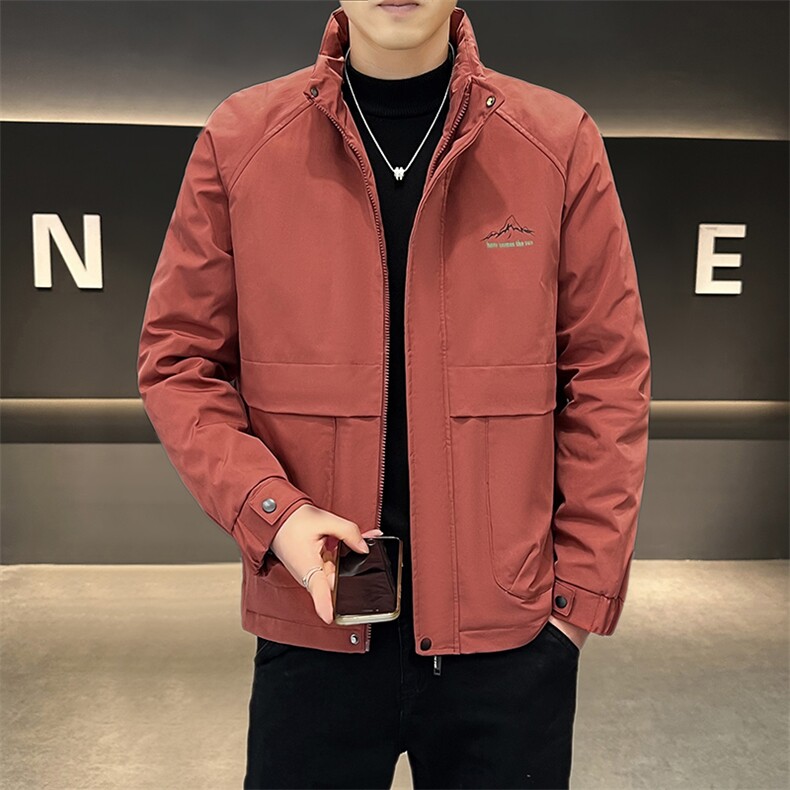 加棉加厚秋冬大码工装外套男士帅气立领夹克时尚棉服ZY802-P65,男装夹克,星座310B-3