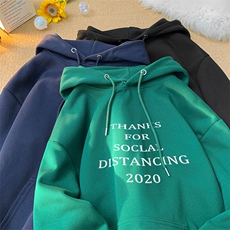 美式复古重磅英文印花连帽卫衣，男装卫衣，星座310A-4