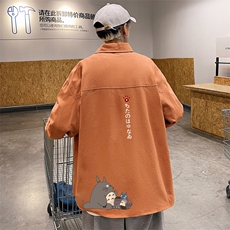 春季长袖衬衫男宽松港风衬衣男外套男CSCS269-P35，男装衬衫，电商B371