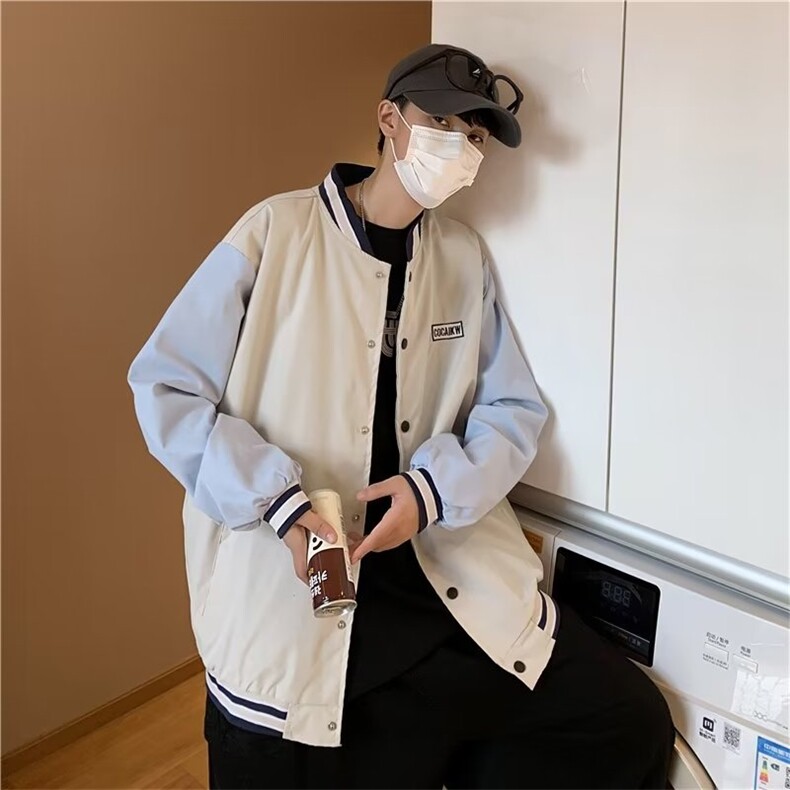 男秋季拼接棒球服外套潮牌街头JK8836P40,男装夹克,星座1116-2