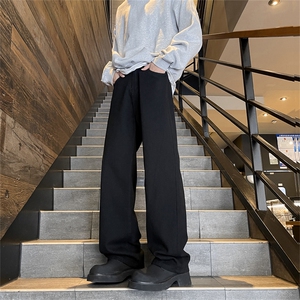 美式vibe高街骷髅手爪刺绣牛仔裤男痞帅磨破直筒微喇裤NZK1743P42图片