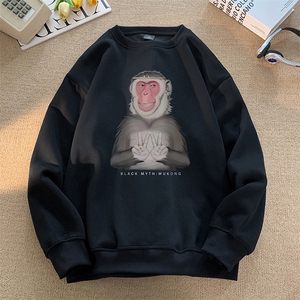 现货已做版权黑神话悟空纯棉重磅圆领宽松卫衣男WY28-P45控68