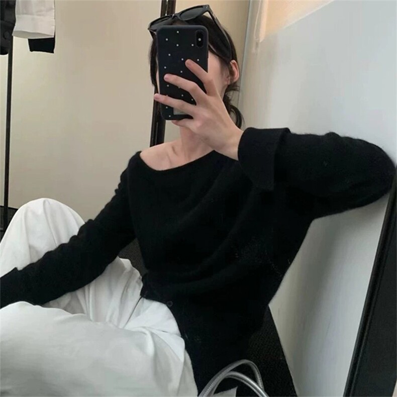 女士秋冬羊毛衫纯色条纹简约羊毛,女装羊毛衫,泰沅羊绒
