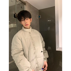 A452-P88立领棉衣棉服冬季纯色百搭宽松保暖厚外套男女同款，男装棉衣，星座911