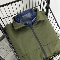 美式拼接牛仔外套男士潮牌大码假两件衣服J7083P65，男装夹克，星座1116-2