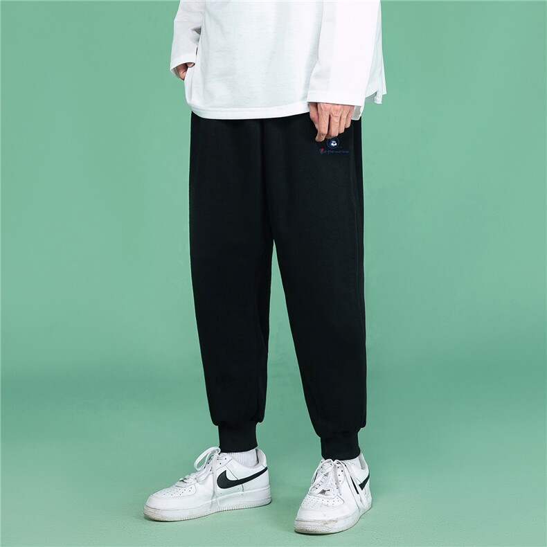 纯色加印花65棉运动卫裤束脚裤K01-P35纯色25,男装休闲裤,电商A158