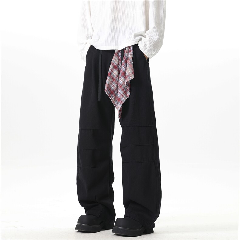 XZ1011-WK100-P55控88黑色弯刀可拆方巾牛仔裤,男装牛仔裤,星座B271