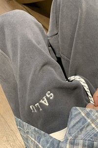 冬季新款双面摇粒绒刺绣束脚卫裤 M~5XL XZ604-K100-P50控68图片