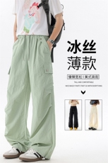 美式阔腿降落伞兵工装裤男夏季冰丝薄款防晒冲锋登山裤子KZ055P50，男装休闲裤，电商B312