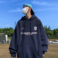 抖音得物供货可提供视频秋冬重磅美式宽松连帽卫衣DL2312，男装卫衣，电商A486