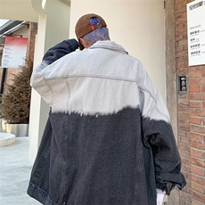 美式扎染牛仔外套男潮牌ins痞帅春秋休闲宽松工装夹克JK248-P65，男装工装外套，星座1008-1
