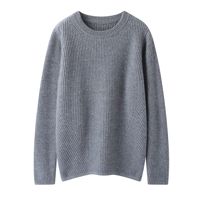 2025年秋季时尚百搭圆领休闲羊绒衫，女装羊绒衫，举月羊绒