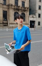 【现货】夏季新款立体剪裁短袖T恤，女装T恤，那简