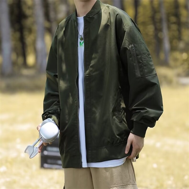 防水棒球服外套男士春秋季潮牌日系高级感宽松JK201-P58，女装职业装，星座1109-3