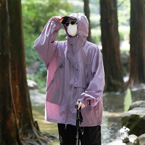 F263-P42 夏季新款潮流宽松休闲夹克透气防晒衣外套 现货图片