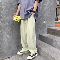 夏季拖地冰丝西裤宽松直筒超薄垂感拖地裤XZ1004-1KZ1668P35，男装休闲裤，星座715