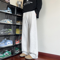 高品质65%棉纯色休闲卫裤美式复古宽松直筒裤5Q2115-TP24不，男装休闲裤，电商A102