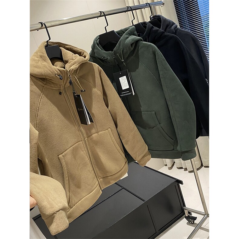 高品基础双面摇粒绒加厚保暖休闲连帽夹克卫衣外套男女A1191-P65,男装夹克,星座1505