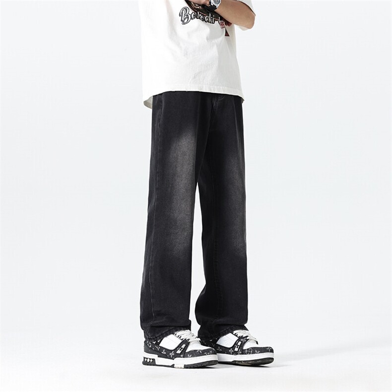 渐变色微喇牛仔裤男款美式高街vibe裤子微喇310A-4-JY-J901-P40,男装牛仔裤,星座310A-4
