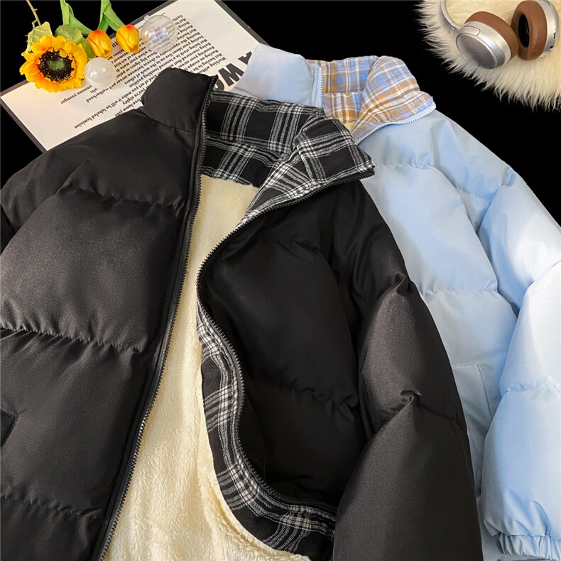格子棉衣升级加绒款棉服男女装棉衣面包服棉袄外套1664-P55,男装棉衣,星座207