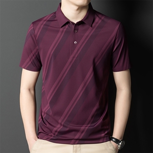 短袖POLO衫男2023春季新款纯色男装翻领衣服轻商务休闲韩版修身