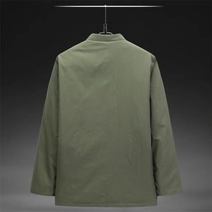 男中年风唐装90绒羽绒服唐装复古盘扣新中式羽绒服外套图片