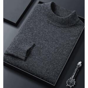 高品质含羊毛！  纯色半高领针织衫毛衣 1611B-MY01-P42图片