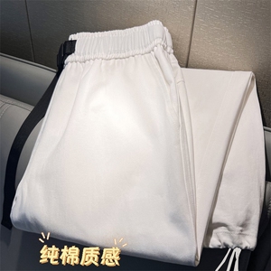 春秋季潮牌束脚抽绳休闲长裤潮ins男生九分运动卫裤- K660特批38图片