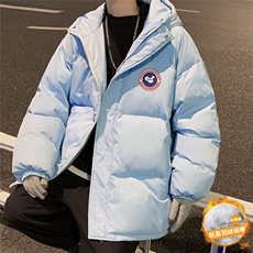 港风冬季新款连帽羽绒服男潮宽松印花字母新YR6137P225控298，男装羽绒服，电商A268A