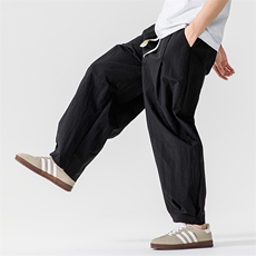 夏季新款大码日系港风工装宽松休闲直筒阔腿裤美式情侣K311/P55，男装工装外套，钱塘713