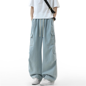 春季新款！宽松直筒纯色工装牛仔裤 809B-J161-P50图片