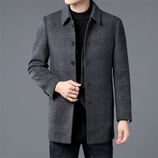 2023年新款男士毛呢上衣羽绒服P205，男装毛呢大衣，电商D223-1