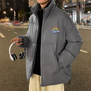 秋冬新款韩版加厚保暖立领宽松棉服外套男MY2052P115控135图片