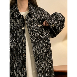1中性定制面料夹克女大码情侣潮流百搭外套夹克男JK77868P90控148图片