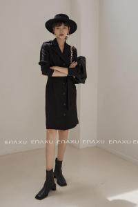 风衣式春装连衣裙，女装风衣，伊奈秀E∩ΛXU