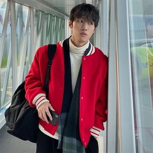 现货~男装夹克衫加棉加厚休闲棒球服外套716A-JK300P110图片