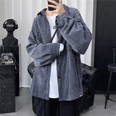 春季潮牌长袖衬衫高级感痞帅春秋款衫衬衣外套男款寸衫男XCS56，男装衬衫，星座208-5