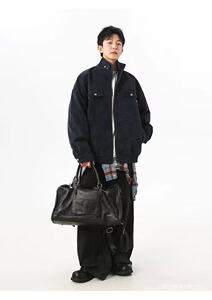 Q172/P83 春痞帅外套男潮牌港风日系原宿风韩版潮流宽松夹克1图片